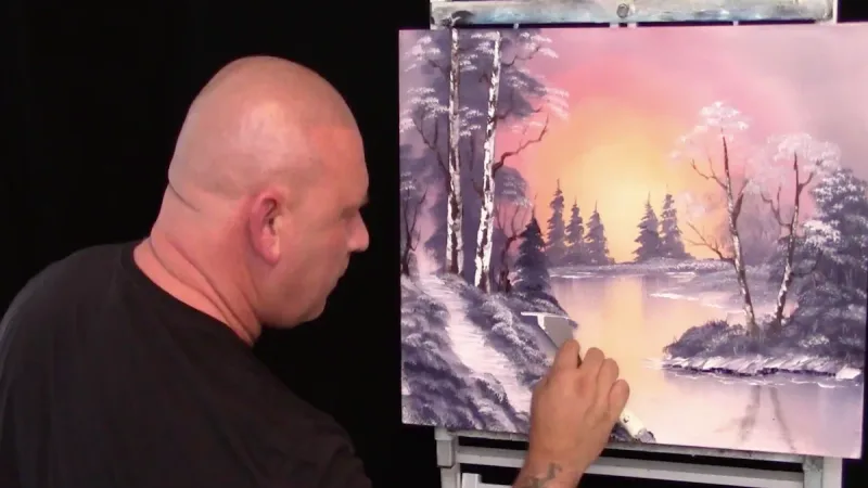 Bob Ross brushes and tools guide for oil painting beginners