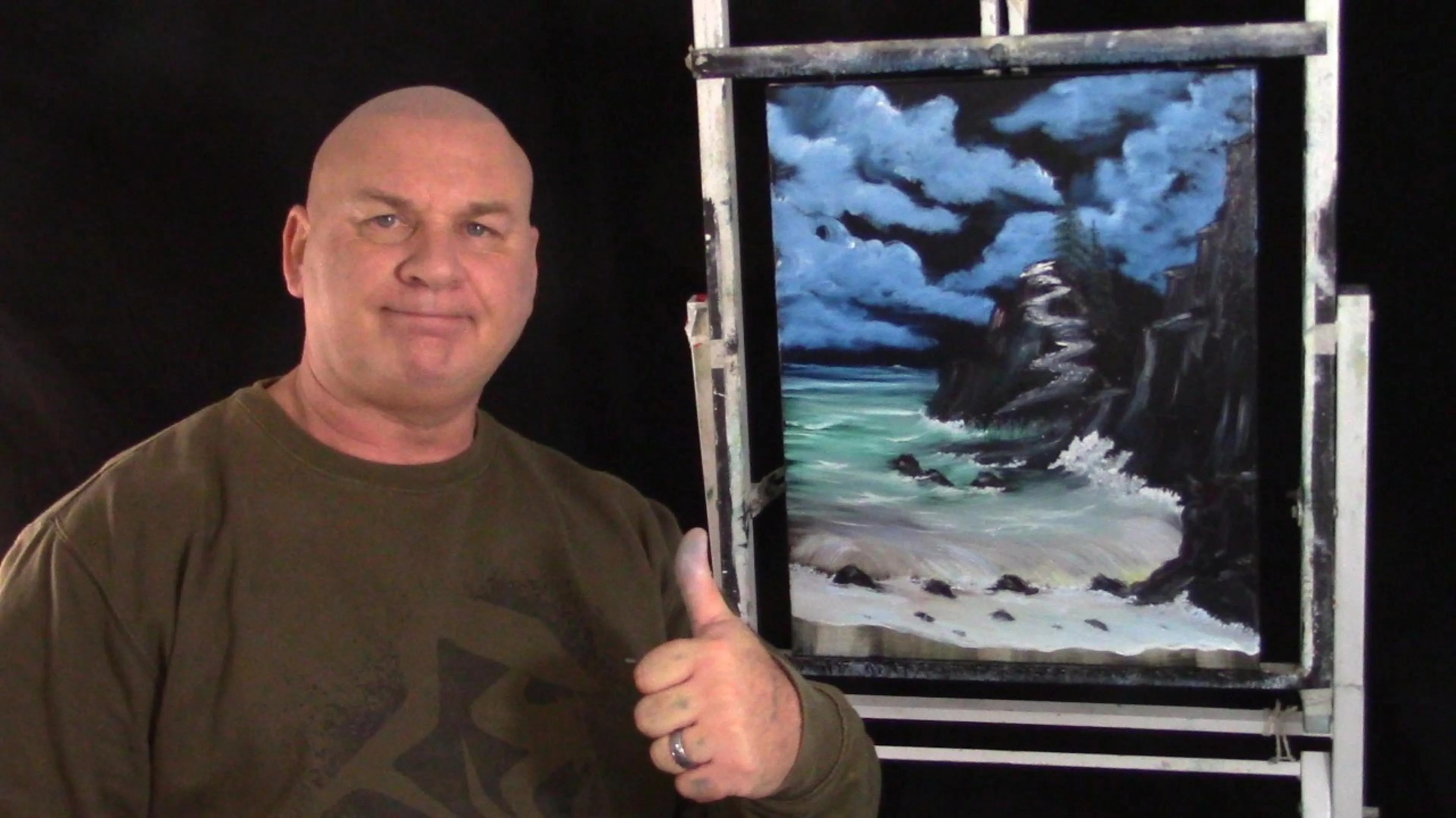Evening Seascape online oil painting tutorial