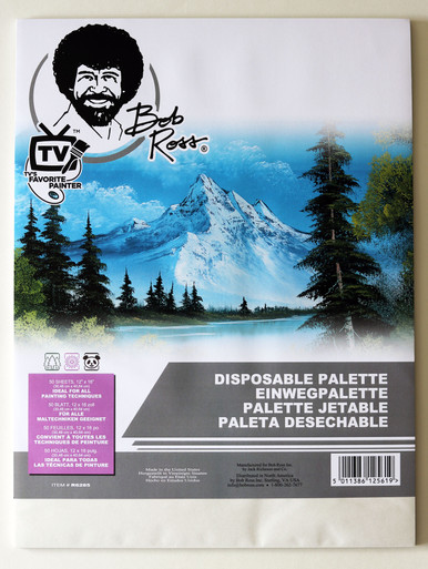 Bob Ross Tear-Off Palette Paper Bob Ross Tear-Off Palette Paper for Bob Ross wet-on-wet oil painting